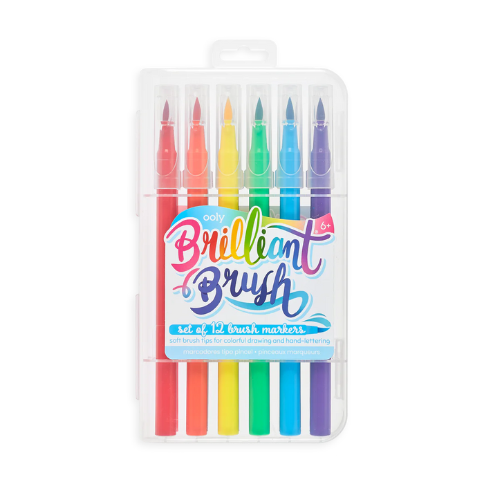 Brilliant Brush Markers-Set of 12