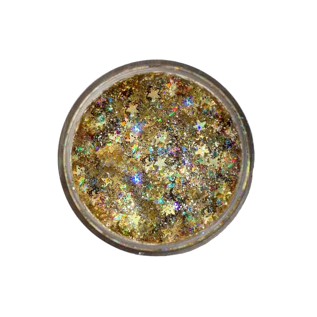 Midnight Kiss Glitter Gel