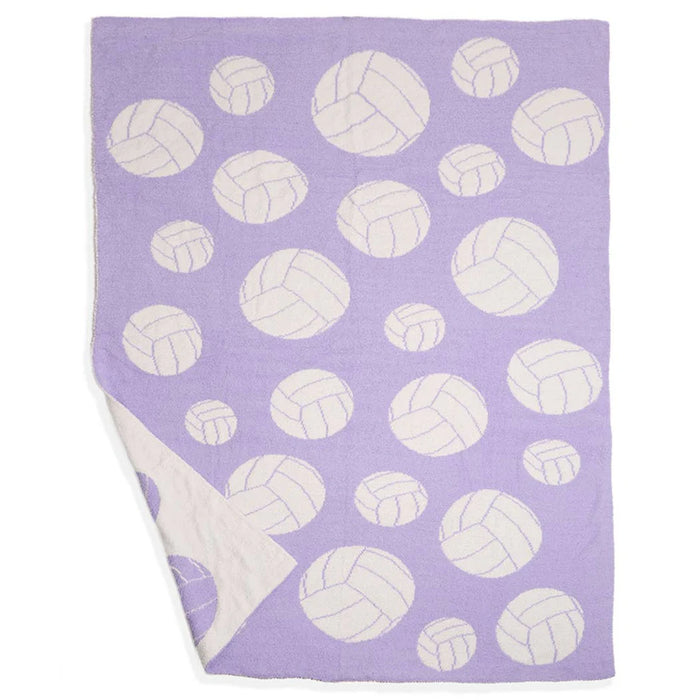 Volleyball Print Cozy Soft Throw Blanket