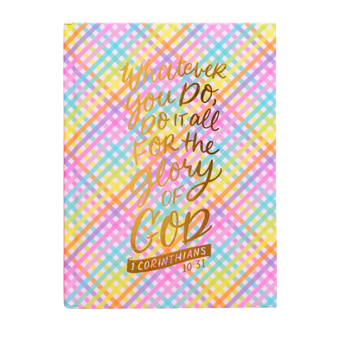 Colorful Gingham Notebook