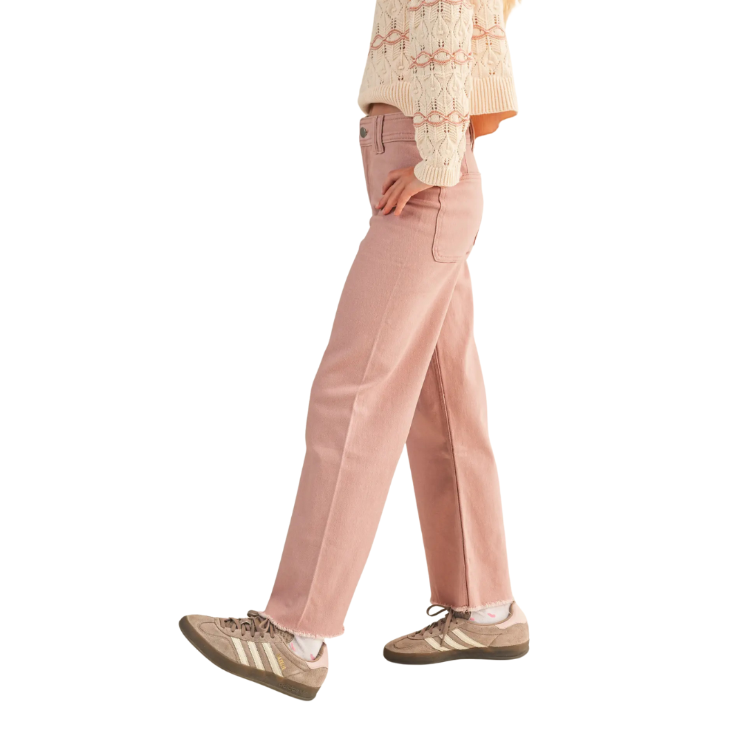 Wide Leg Denim Pants