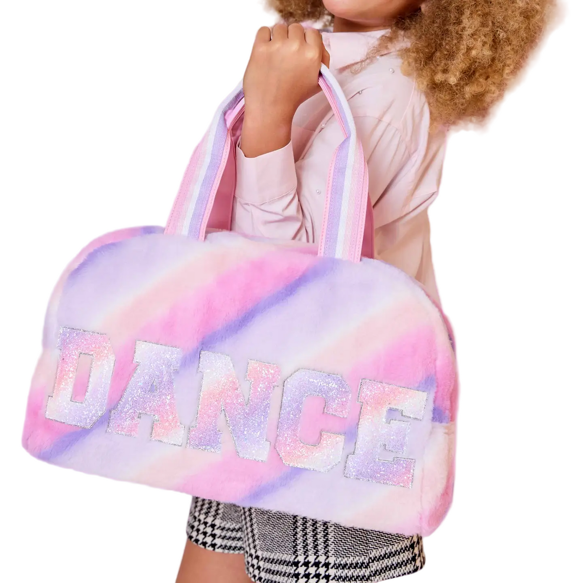'Dance' Ombre Plush Medium Duffle Bag