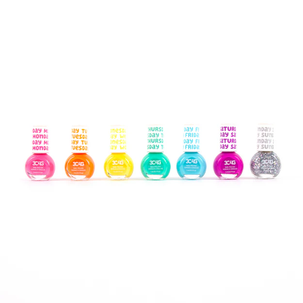 Rainbow Days of the Week Nail Polish