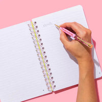 "This Girl is on Fire" Pen - Pink w/ Pink Confetti