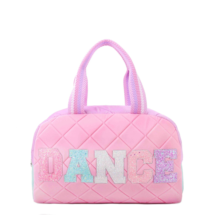'Dance' Velvet Color Block Medium Duffle Bag