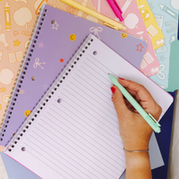 Smiley Faces & Coquette Bows Spiral Notebook