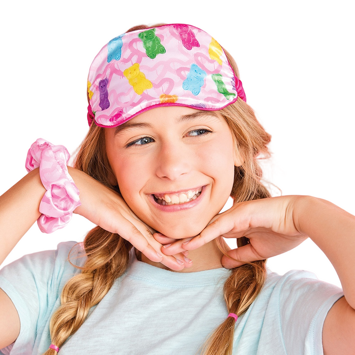 Beary Sweet Eye Mask Scrunchie Set