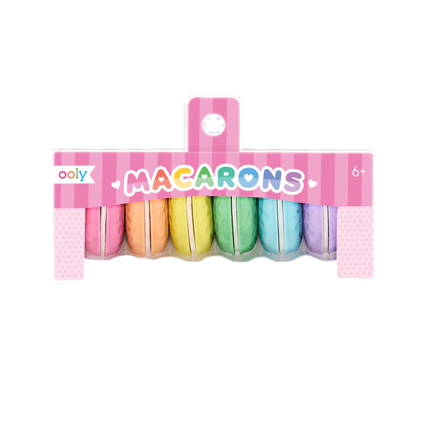 Macaron Scented Erasers - Set of 6