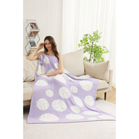 Volleyball Print Cozy Soft Throw Blanket