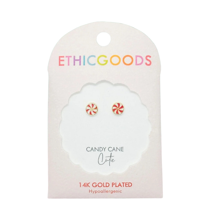 Classic Gold Kids Earrings - Peppermint