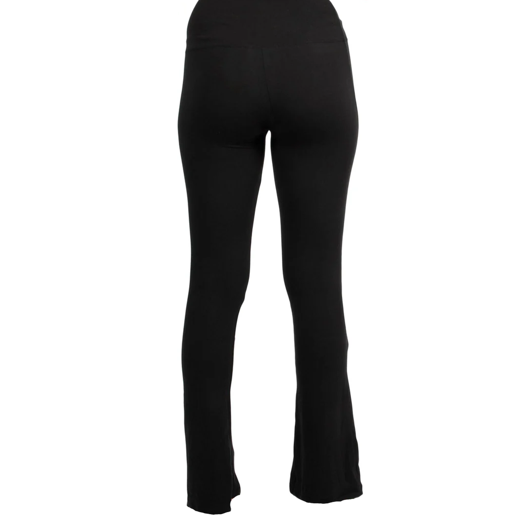 Yummy Slit Front Flared Legging
