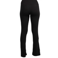 Yummy Slit Front Flared Legging