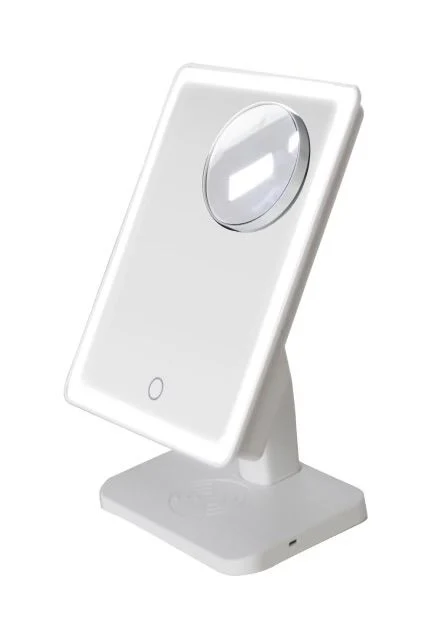 Vanity Mirror and Bluetooth Speaker | White