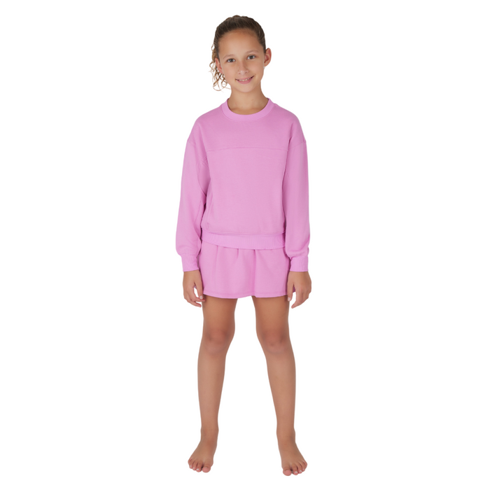 Terry Brushed Crew Pullover