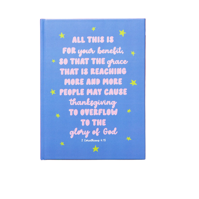 Blue Hardcover Bible Verse Notebook