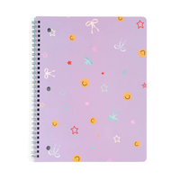 Smiley Faces & Coquette Bows Spiral Notebook