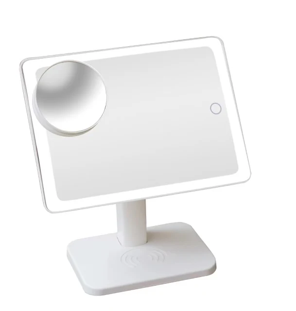 Vanity Mirror and Bluetooth Speaker | White