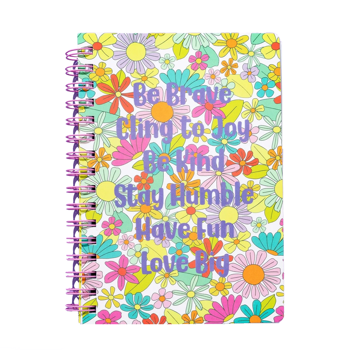 "Be Brave Love Big" - Spiral Notebook