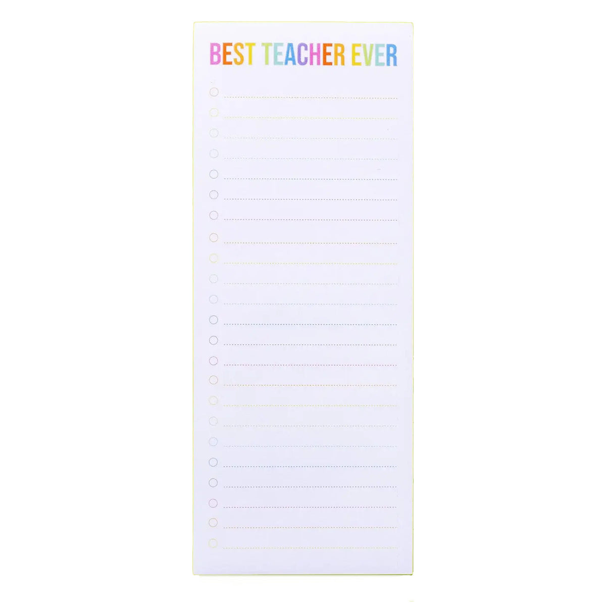 Best Teacher Ever Pad w/ Magnet - 100 Sheets