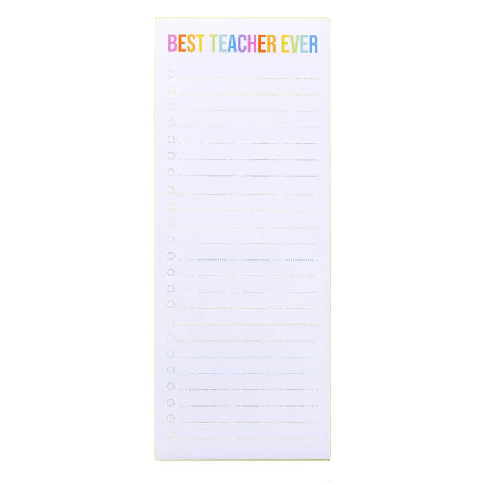 Best Teacher Ever Pad w/ Magnet - 100 Sheets