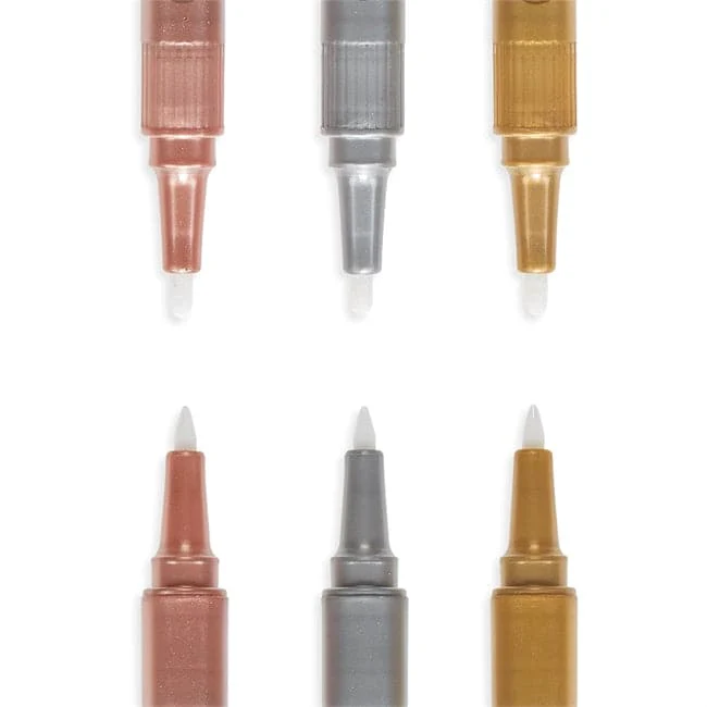 Modern Trio Dual Tip Metallic Markers