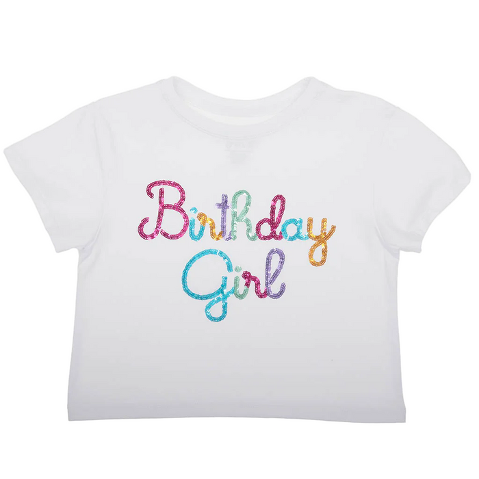 Birthday Girl Sequin Boxy Tee