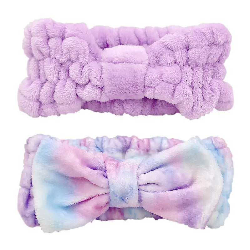 Plush Headband Duo | Lavender/Blue