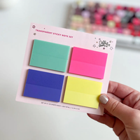 Transparent Sticky Notes Set