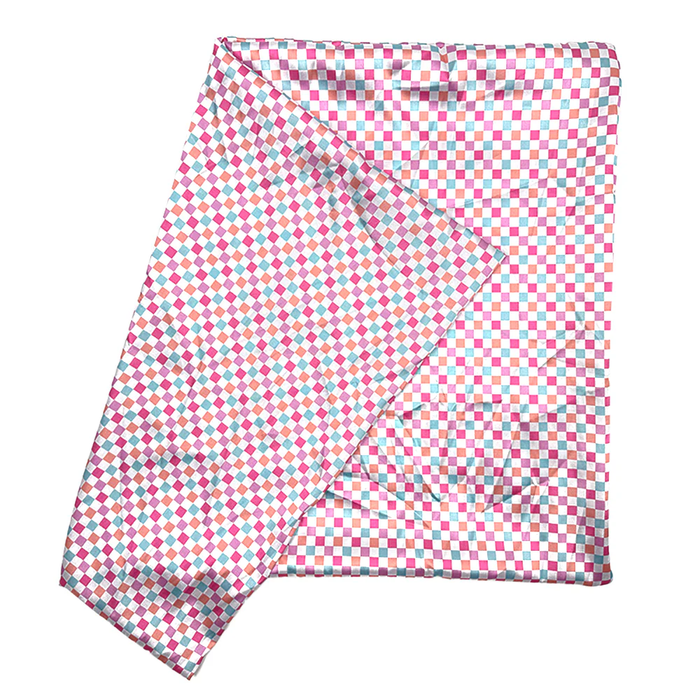 Satin Check Pillow Case