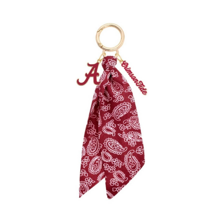 Alabama Crimson Tide Logo Bandana Bag Charm