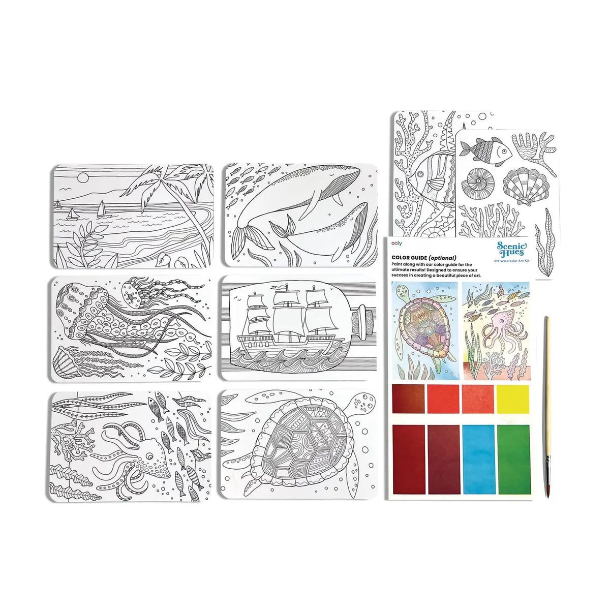 D.I.Y. Watercolor Art Kit - Ocean Paradise