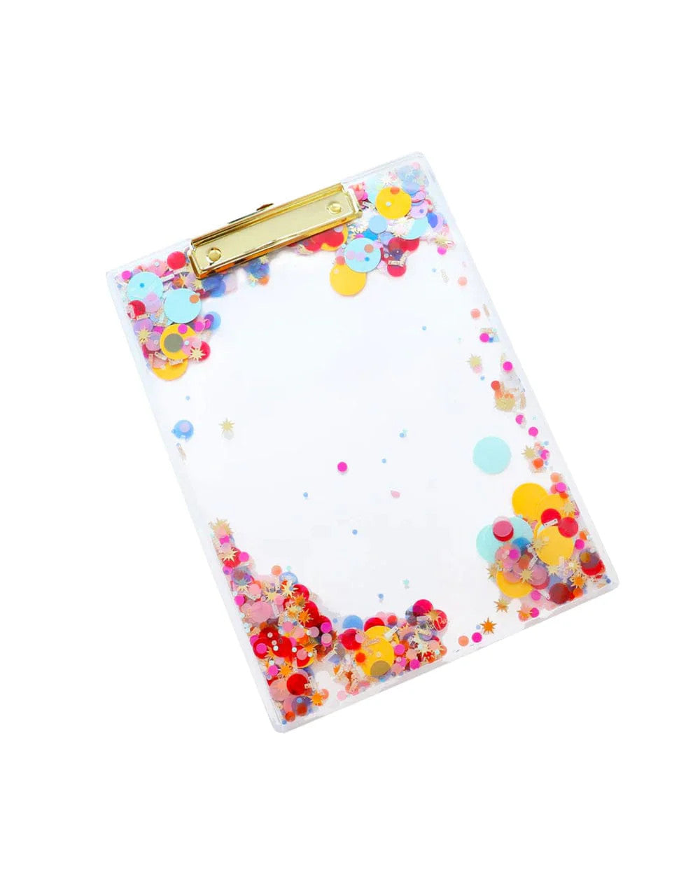Celebrate Confetti Never Boring Clear Clipboard