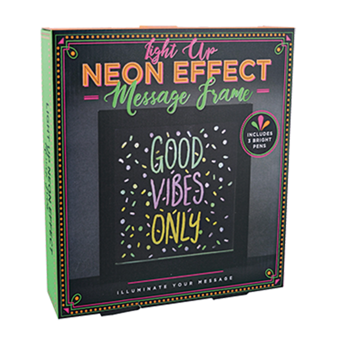 Light Up Neon Effect Message Frame