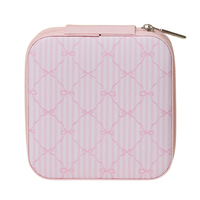 Bow Monogram Print Jewelry Box - Travel Size