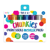 Chunkies Paint Sticks Metallic  (Set of 6)