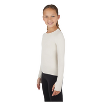 Girls Seamless Zaia Long Sleeve Active Top with Thumbholes