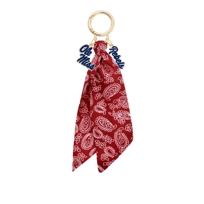 Ole Miss Rebels Logo Bandana Bag Charm