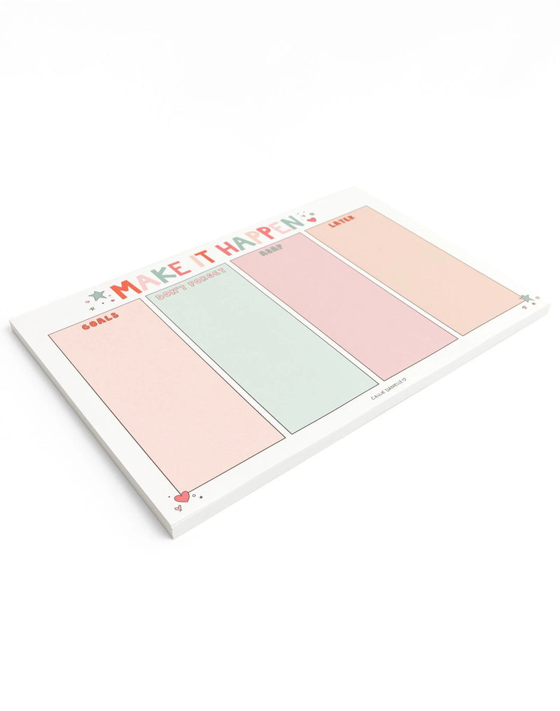 Make It Happen To-Do Notepad