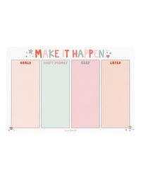 Make It Happen To-Do Notepad