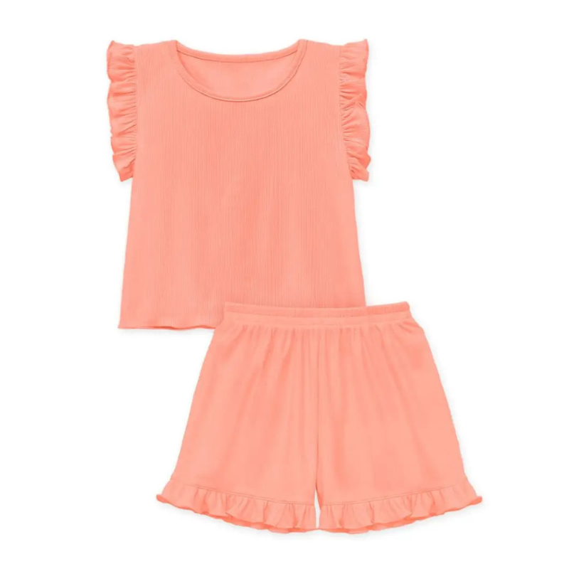 Girls Ruffle Sleeve Top