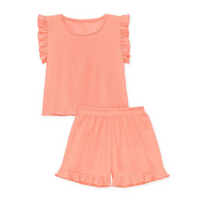Girls Ruffle Sleeve Top