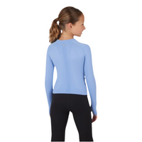 Girls Seamless Zaia Long Sleeve Active Top with Thumbholes