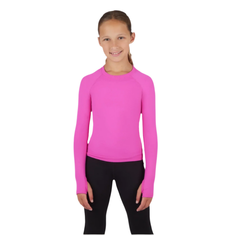 Girls Seamless Zaia Long Sleeve Active Top with Thumbholes