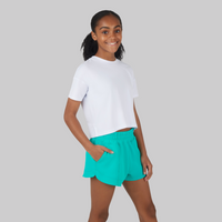 Girls Super Soft Boxy Scuba Short