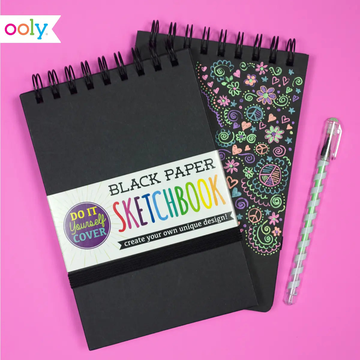 DIY Black Paper Sketchbook