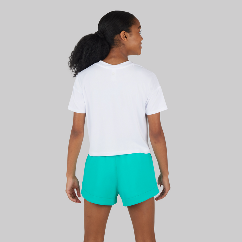 Girls Super Soft Boxy Scuba Short