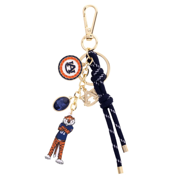 Auburn Tigers Cluster Bag Charm | Navy