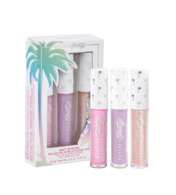 Best in Bling Deluxe 10K Shine Lip gloss Trio