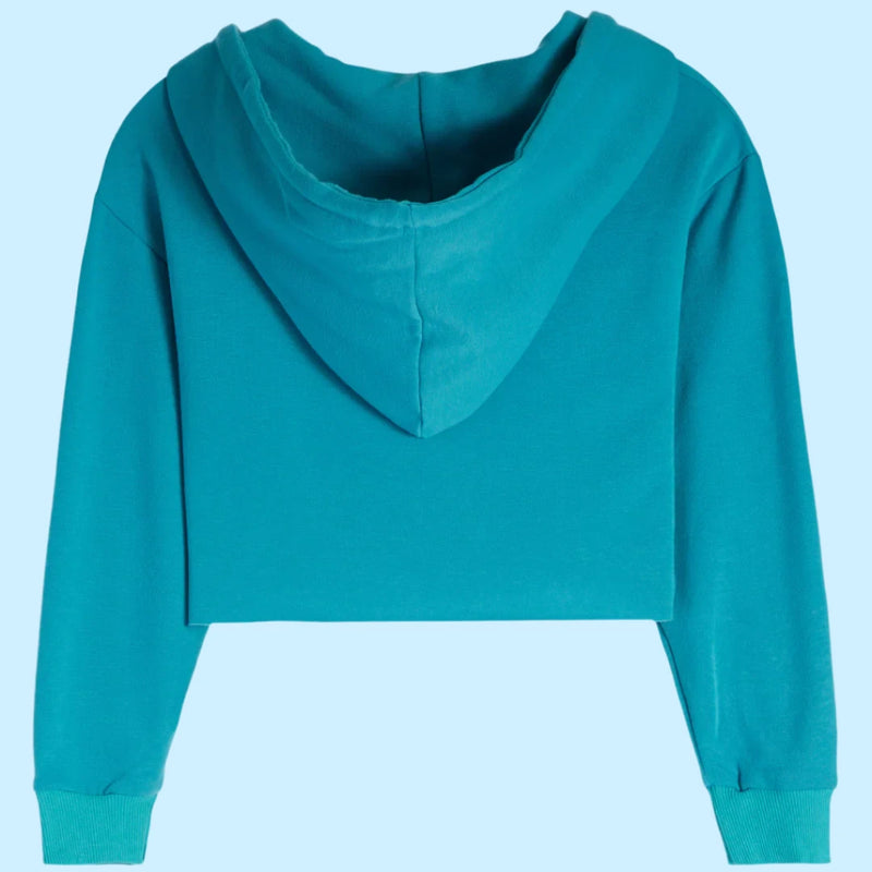 Brushed Soft Cloud Crop Half Zip