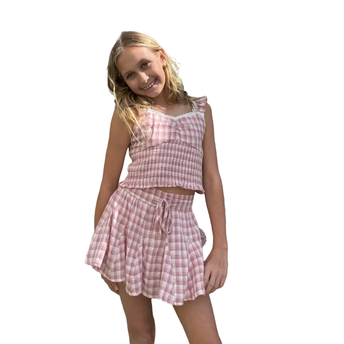 Gingham Short